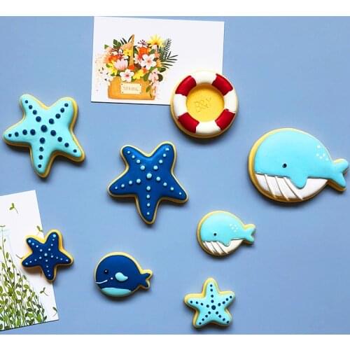 Whale Ocean series refrigerator pastes cute cartoon creative note message pastes 3D fridge magnets refrigerator room decoration