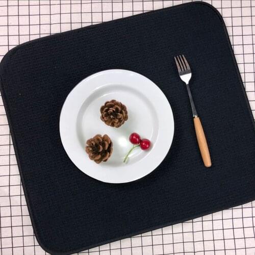 Microfiber Dish Drying Mat Reversible Sink Drainer Tea Towel