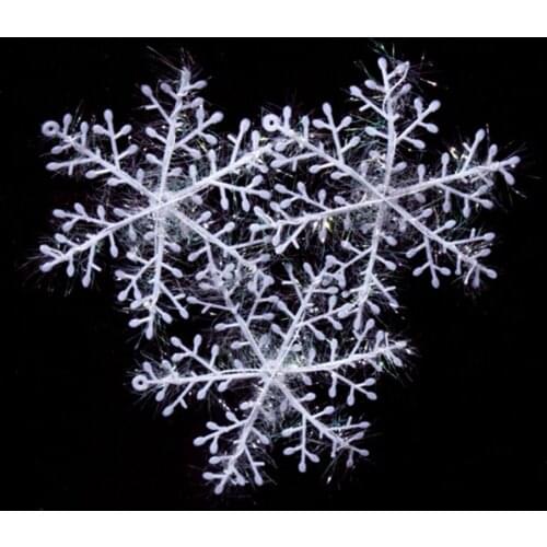 Hot Selling 30pcs/set Christmas Snow Flakes White Snowflake Ornaments Holiday XMas Tree Decortion Festival Party Home There