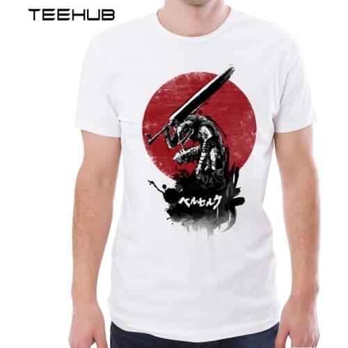 TEEHUB New Arrival 2019 Men Fashion Red Sun Swordsman Printed T-Shirt Short Sleeve Casual O-neck Tee Hipster Cool Tops