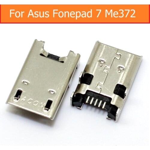 Genuine USB charger port For Asus Fonepad 7 ME372 ME180 ME371 k00f K004 Sync Date charging dock socket USB connector jack slot