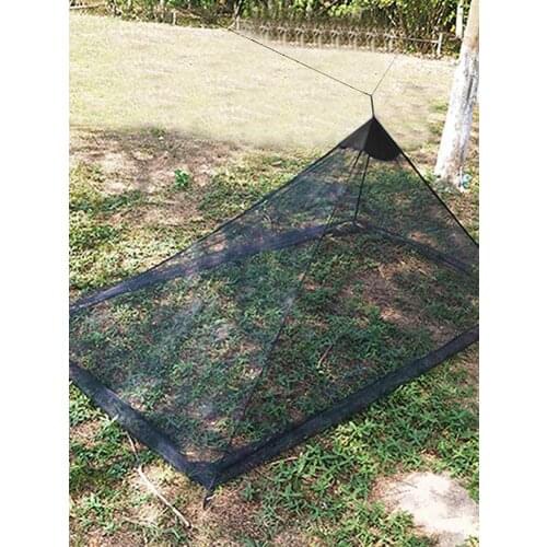Outdoor Single Triangle Tent Camping Anti-Bug Net Yarn Tent Summer Breathable Mesh Camping Indoor family garden Bug Protector