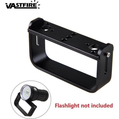 Professional Diving Photographic Flashlight clamp Handheld Handle Scuba Flash Light U-type handle Bracket Stand Mount