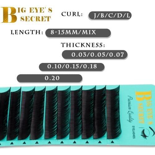 Big Eyes Secret individual mink eyelashes russian volume eyelash volume lashes individual Lash Extension