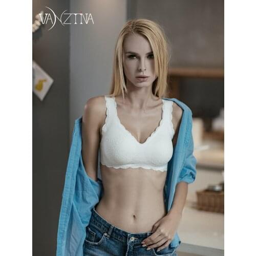 VANZTINA Sexy Lace Bra Seamless Bras Without Bones Gathering No Rim Underwear Brasier Active Bras For Women Bralette