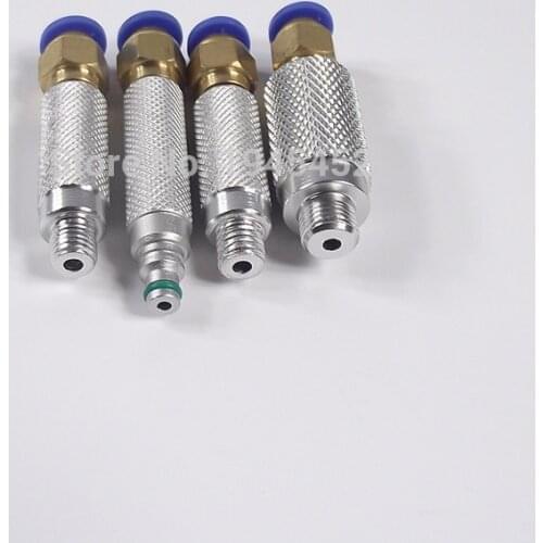Common rail injector return pipe joints,4 pcs oil return connectors, test injector essential quick return oil connector