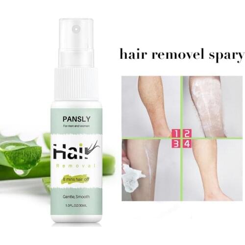 30ML Painless Hair Removal Spray Natural Aloe Ingredients Fast Gentle Body Hand & Leg Armpit Permanent Hair Removal Spray