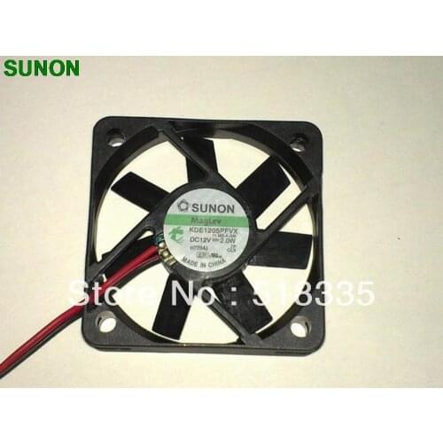 For Sunon 5CM 50*50*10MM 5*5*1CM 5010 fan KDE1205PFVX 12V