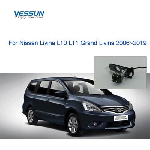 Yessun rear view camera For Nissan Livina L10 L11 Grand Livina 2006~2019 CCD night view camera/CVBS camera/license plate cam