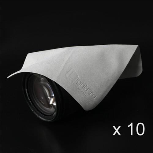10pcs Camera Lens Superfine Suede Cleaning Cloth Screen Glass Lens Cleaner for DSLR UV CPL Filter iPhone Glasses Tablet Computer