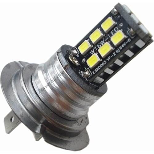 2 x H7 7.5W cold white 2835SMD LED car automobile fog lights bulb DC12V motorcycle low beam lamp