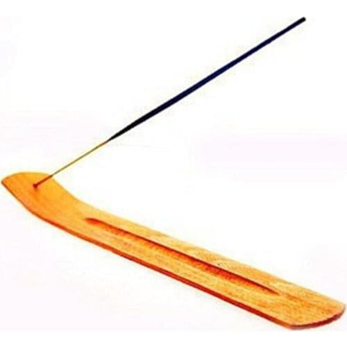 200pcs Natural Plain Wood Wooden Incense Stick Ash Catcher Burner Holder Incense Stick Holder Home Decor 24*3.5cm fang