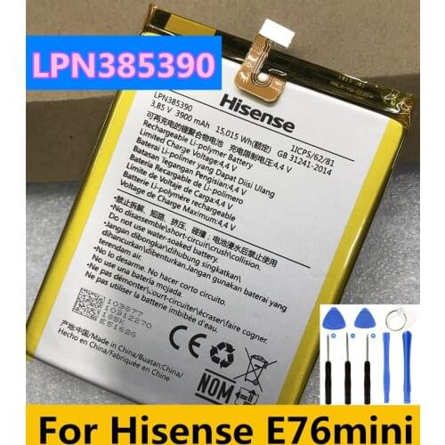 Original Quality 3900mAh LPN385390 for Hisense E76mini The Little Dolphin pro Battery