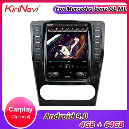 KiriNavi 10.4" 2 Din Android 9.0 Car Radio For Mercedes Benz GL GL350 GL400 GL450 ML ML300 ML350 ML500 Car DVD Player 4G Stereo
