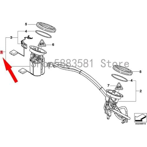CAR Gasoline Pump Auxiliary Water Pump bm wE53 X5 4.4I M62 E53 X5 4.6IS E53 X5 4.8IS Engine Gasoline Pump Fuel Tank Fuel Pump