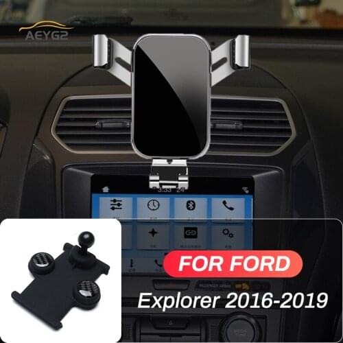 Car Mobile Phone Holder For Ford Explorer 2016 2017 2018 2019 GPS Gravity Stand Adjustable Air Vent Special Navigation Bracket