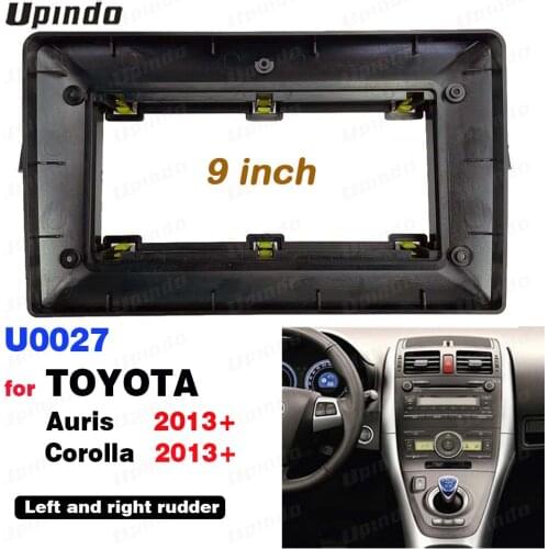 2 Din 9 Inch Car Radio Installation DVD GPS Mp5 ABS PC Plastic Fascia Plane Frame for TOYOTA Auris Corolla 2013+ Dash Kit