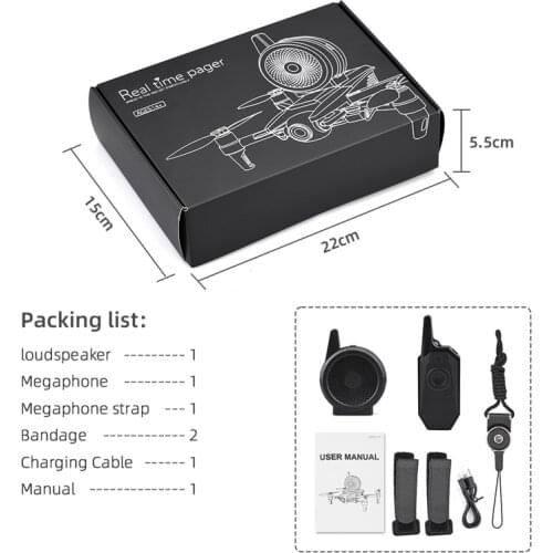 Wireless Speaker USB Spare Parts Remote Control Loud Megaphone For DJI Mavic 2/Air 2/Pro/Mini/Spark/FIMI X8SE Drone Accessories