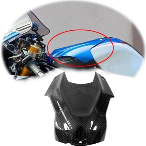For BMW S1000RR Carbon Fiber Motorcycle Front Tank Cover Protection Tank Cap Fairing 2019 2020