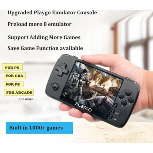 Emulator Handheld Game Player 3.5 inch Playgo V2 Video Game Consoles Built In More 1000 Games Support Adding Games For PS1 /Mame
