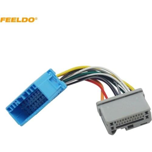 FEELDO 1PC Car Stereo Audio Wire Cable Adapter For Honda Fit Transfer Wire Harness Convert Cable 1.3CD To 1.5CD Head Unit