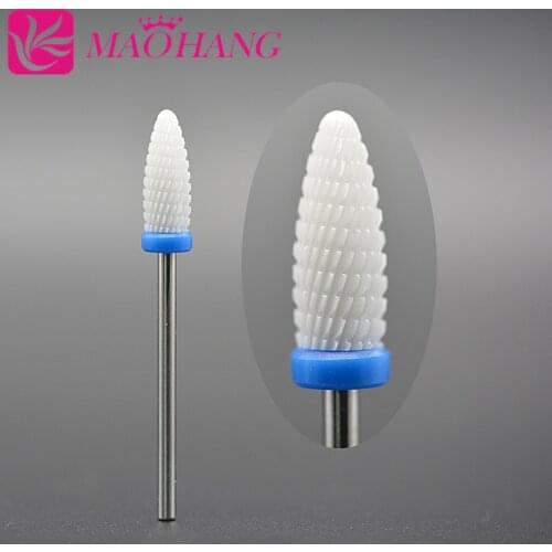 MAOHANG Ceramic nail drill bit milling cutter for electric drill manicure machine Accessory remove foot calluse clean hard skin