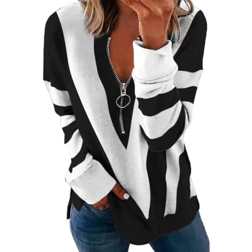 HQFZO Striped Blouses