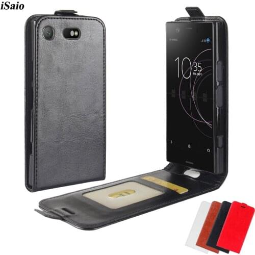 Leather Cover For Sony Xperia XZ1 Compact G8441 Flip Case For Sony XZ1 Compact 4.6" Soft Silicone Shell Phone Bumper Card Case