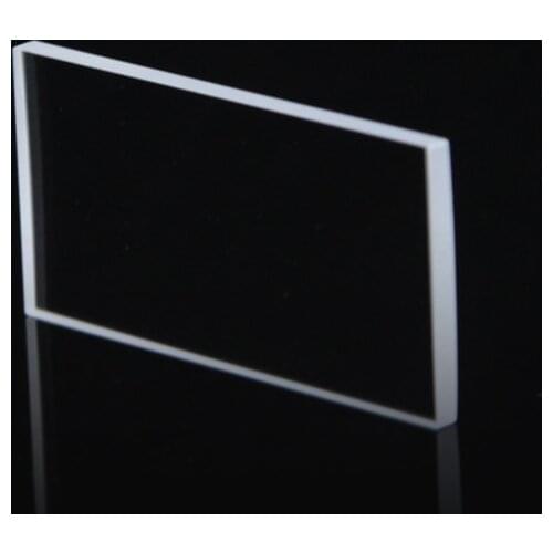 Quartz Glass Square 40 * 9 * 1mm JGS1 Far Ultraviolet Optical Window Viewing Lens Custom