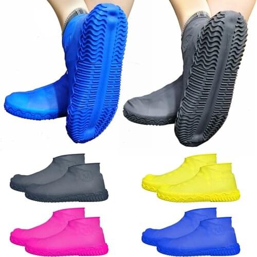 Hot Sale Waterproof Shoe Cover Silicone Material Unisex Shoes Protectors Rain Boots For Indoor Outdoor Rainy Days 8 Colors