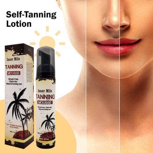 100ml Tanning Lotion Sunless Tanning Self Tan Organic Natural Fake Beach Sun-free Long Lasting Self-tanning Mousse Tan Lotion