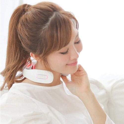 Cervical Traction Massage Pulse Rechargeable Electric Pulse with Voice Heating Health Care and Relaxation Broadcast Electric
