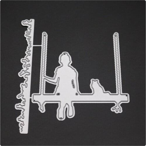 YINIS1712 GIRL CAT Scrapbook Metal Cutting Dies For Scrapbooking Stencils DIY Album Cards Decoration Embossing Folder Die Cut