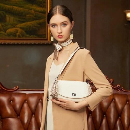 MODITIN New Arrival Women Alligator Baguette Shoulder Bag Ladys Handbags Designer Crossbody Bags