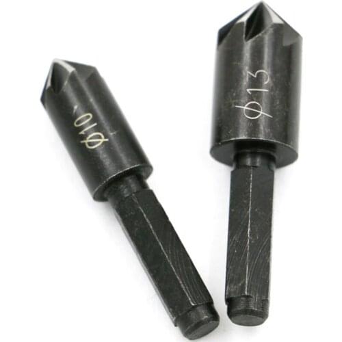 2pcs hss Chamfer Cutter hex shank countersink mini drill bit set for woodworking dremel wood drill marcenaria ferramentas