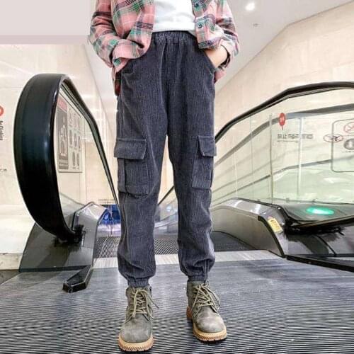 2020 Autumn Winter Baby Girls Warm Pants Children New Casual High Quality Plus Velvet Straight Pants For Girls 4-13 Year 3 Color