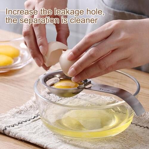 Stainless Steel Egg Separator Yolk Egg White Filter Food Grade Egg Sieve Egg Divider Kitchen Gadget Cooking/Baking Tool Egg Tool