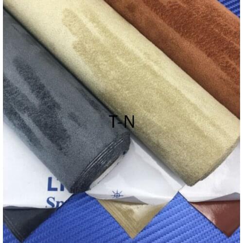 Car Seats Surfaces 50*120CM Self Adhesive Velvet Fabric Car Wrap Sticker Suede Fur Car Interiors Roof Decorations Carpet Shaped