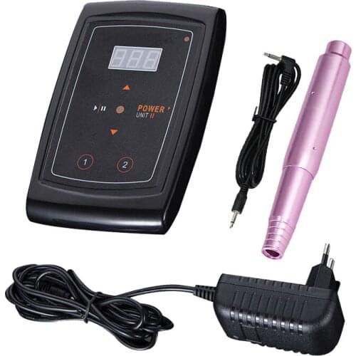 Professional Tattoo Gun Eyebrow Tattoo Machine Pen Swiss Motor For Permanent Make Up Eyebrows Microblading Makeup Machine Kit