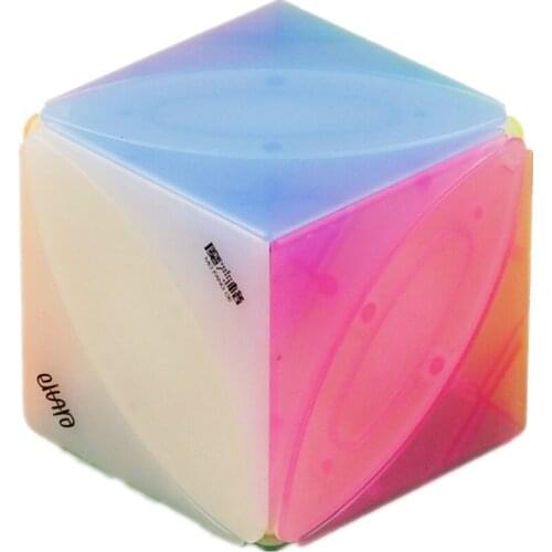 Qiyi Maple Leaf CUBE 3x3 Stickerless Jelly Color Magic Cube Speed Cube Professional Puzzle Toys For Children Kids Gift Toy