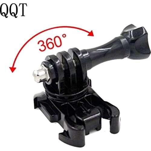 QQT 360 Degree Rotation Buckle Release Adapter Base Screw Support for Gopro Hero accessories 9 8 7 6 54For XiaomiYi SJCAM SJ4000