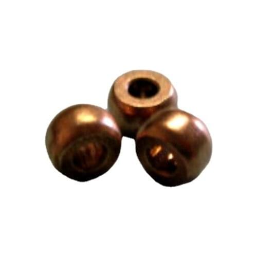 AZGIANT 10pcs Ball shape Porous Bearing Iron Base Powder Metallurgy Oil Bushing Sperical Sintered Copper Sleeve 2*5*3mm