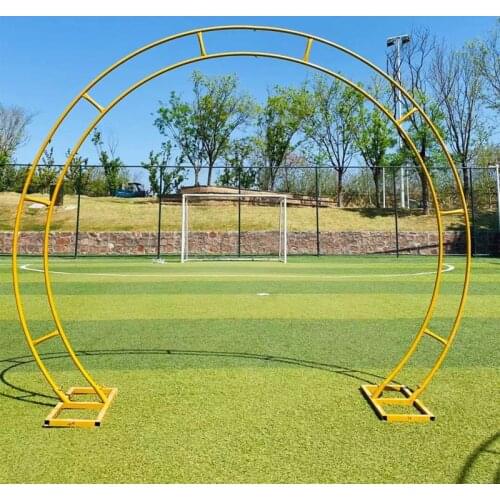 Wedding Arch Double Tube Iron Ring Shelf Artificial Flower Stand In/Outdoor Wedding Backdrop Decor Ring Arch Props