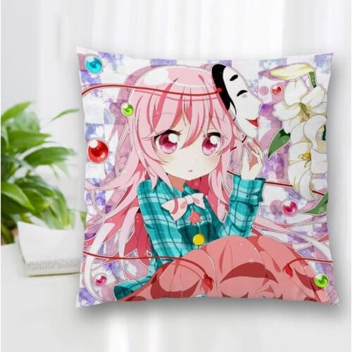 High Quality Custom Hata No Kokoro Anime Square Pillowcase Zippered Bedroom Home Pillow Cover Case 20X20cm 35X35cm 40x40cm