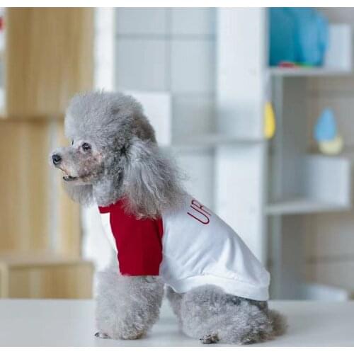 Colorful Summer Cooling Pet Dog T-shirt Vest Clothes Puppy Coat Jacket Sweater For Small Medium Dogs Corgi Pug Schnauzer LXC32