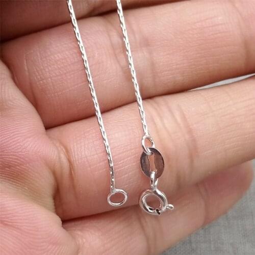 925 Sterling Silver Specialty Cable Necklace Chain Rhodium Plated 18 Inches