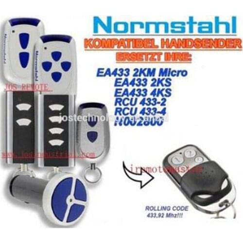 2pieces FOR NORMSTAHL EA433 2KM Micro,EA433 2KS,EA433 4KS,RCU 433-2,RCU 433-4,NOO2800 remote control high quality fine