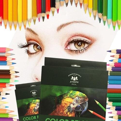 72 Colors Oily Color Pencil Artistic Color Lead Brush Sketch Wood Pencils Set Hand-Painted School Supplies