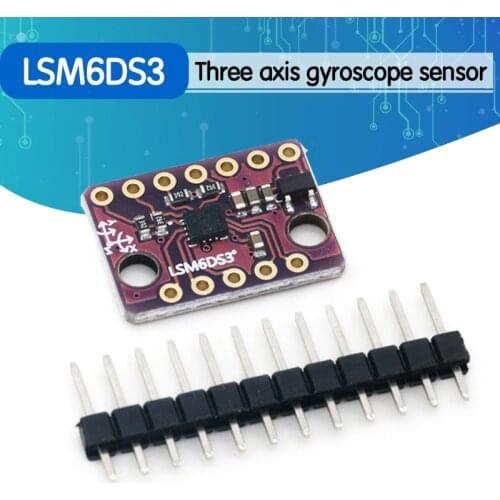 LSM6DS3 Accelerometer Gyro Embedded Digital Temperature Sensor Module SPI IIC I2C Interface Module 8kb FIFO Buffer 5V