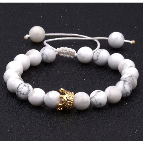 OIQUEI Couple King Queen Crown Bracelet For Women Men Friendship Hand Knitting Adjustable Charm Bracelets&Bangles Drop Shipping
